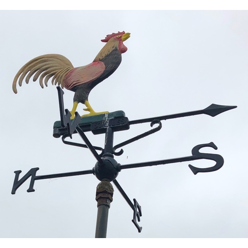 1243 - A cockerel weathervane on metal bracket. This item is not held by PF Windibank, Collection from RH4.