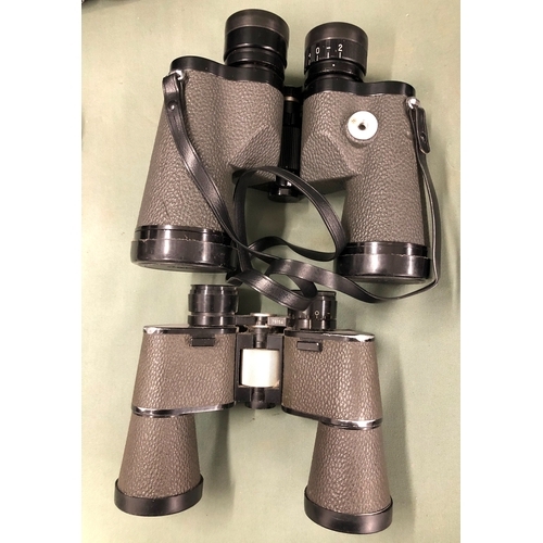 1153 - A pair of Swift Newport Mk II 10 x 50 binoculars in leather case and a pair of Mirador binoculars No... 