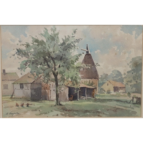 204 - William Barnes, watercolour, 20cm x 30cm, 