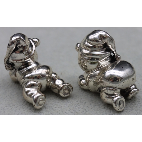 256 - 2 sterling silver miniature Saturno 