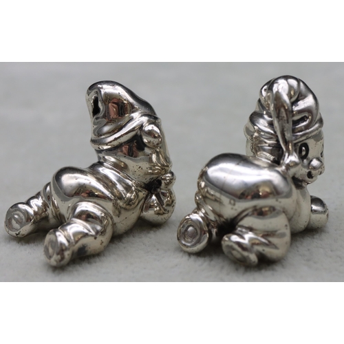 256 - 2 sterling silver miniature Saturno 