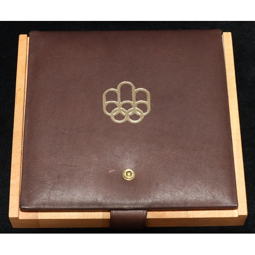 549 - Elizabeth II Canadian Olympic Games Montreal 1976 4 coin silver proof set, 1975 (boxed with certific... 