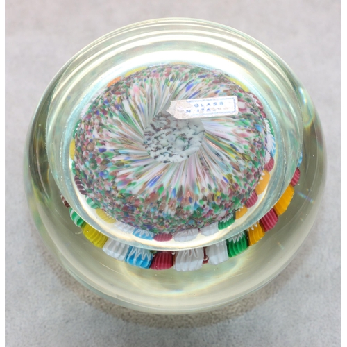 74 - A large Millefiori paperweight, 10.5cm diameter