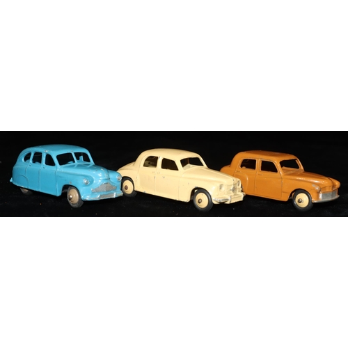 816 - 3 Dinky Toys cars, Helman Minx, Rover 75 and Vanguard (3)