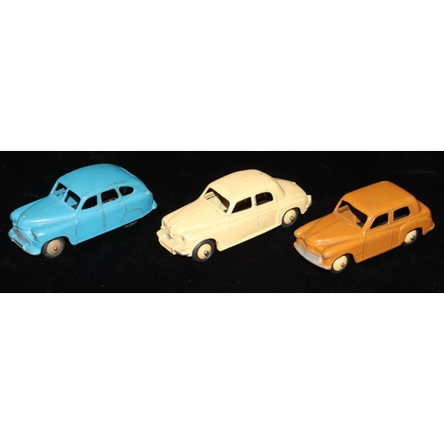 816 - 3 Dinky Toys cars, Helman Minx, Rover 75 and Vanguard (3)