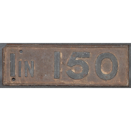 891 - A railway cast iron sign 