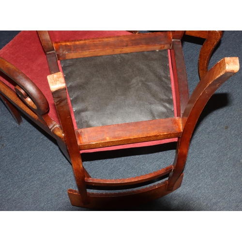 990 - A Set of 10 19th century mahogany dining chairs with drop in seats (2 backs restored)