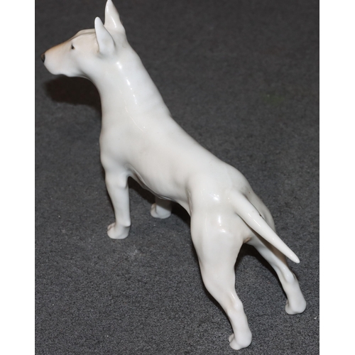 100 - A Royal Copenhagen figure of a Bull Terrier, 3280, 14.3cm high, 20cm long