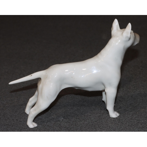 100 - A Royal Copenhagen figure of a Bull Terrier, 3280, 14.3cm high, 20cm long