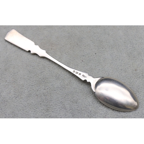 336 - An Edward VII Knox for William Hair Hassler, Liberty & Co. silver and enamelled teaspoon with turquo... 