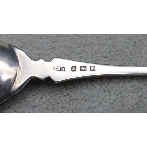 336 - An Edward VII Knox for William Hair Hassler, Liberty & Co. silver and enamelled teaspoon with turquo... 