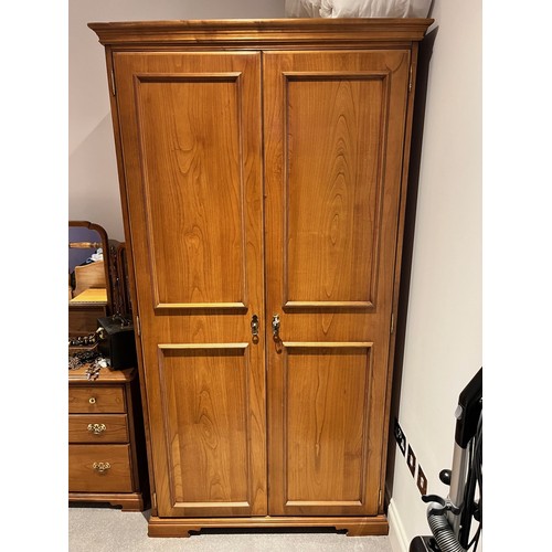 1425 - A modern pine double wardrobe, 102cm wide, 59cm deep, 188cm high. This item is not held by PF Windib... 