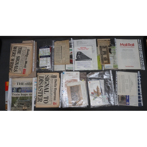 874 - A quantity of various Railway pamphlets, manuals, letters etc.