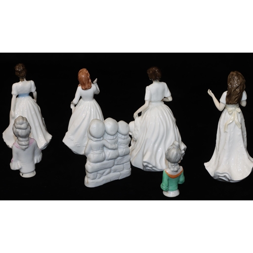 10 - 4 small Royal Doulton figurines, 