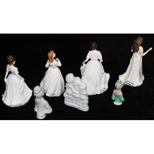 10 - 4 small Royal Doulton figurines, 