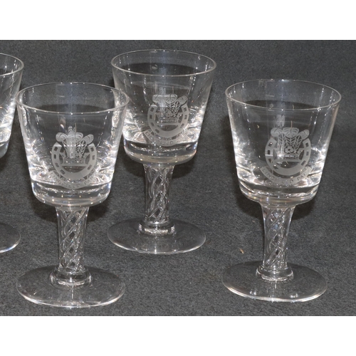 166 - A set of 8 Stuart crystal 