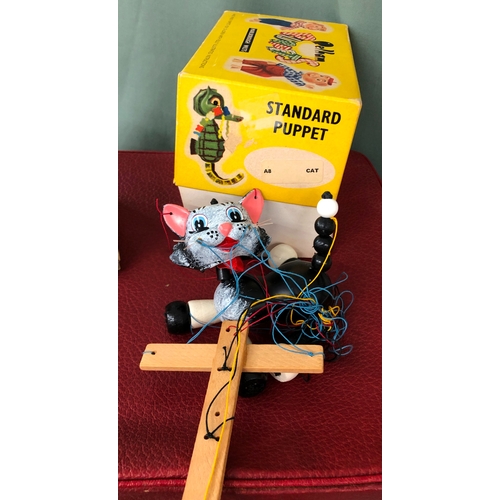 2011 - A Pelham Puppet labelled Cat A8, with original box and instructions, a quantity of wooden and other ... 