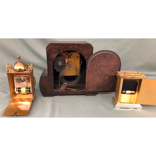 2013 - A Haller mantel clock and 2 other carriage clocks (not tested).