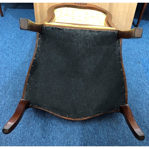 2049 - A 19th Century mahogany fauteuil armchair, 94cm high, 62cm wide, 45cm deep. This Lot is held in stor... 