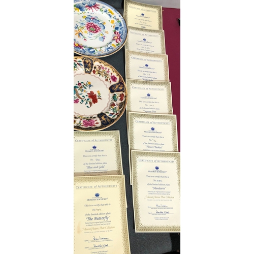 2106 - A Mason's Ironstone Historic Plate Limited Edition complete set of plates, 