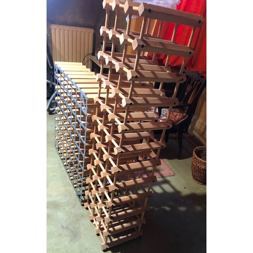 2113 - 2 wine racks, 81cm x 841cm and 38cm x 126.5cm.  This item is not held by PF Windibank, collection fr... 