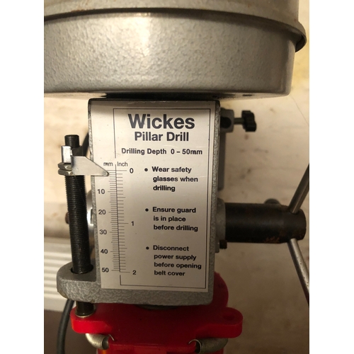 2118 - A Wickes Pillar drill, 58cm high.  This item is not held by PF Windibank, collection from RH4 area, ... 