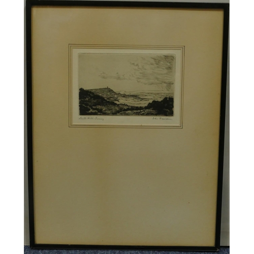 214 - John Davidson black and white signed etching 