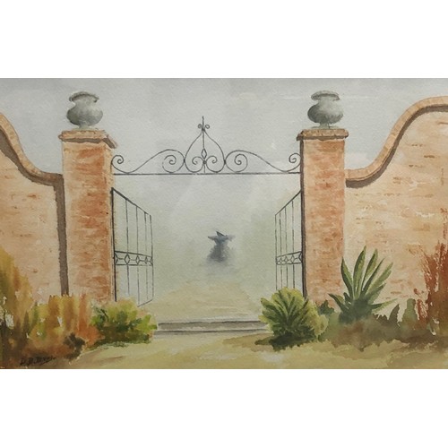 2286 - 3 watercolours, 2 by D.B Bray and 1 by PM Brown 1991, all framed, largest frame 38.5 x 48.5cm.