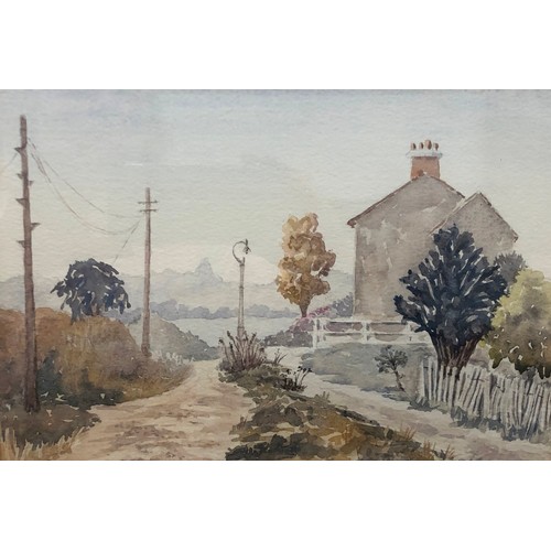 2286 - 3 watercolours, 2 by D.B Bray and 1 by PM Brown 1991, all framed, largest frame 38.5 x 48.5cm.