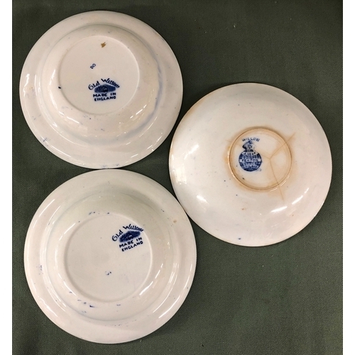 2028 - A pair of blue and white Old Willow small bowls and a quantity of various other china etc (1 saucer ... 