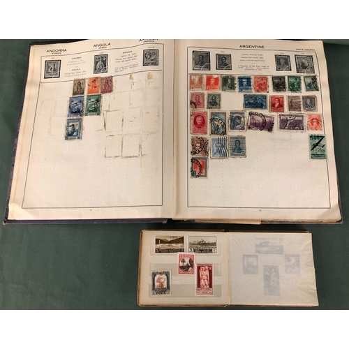 2100 - 2 stamps albums containing a collection of worldwide stamps and various First Day Covers.