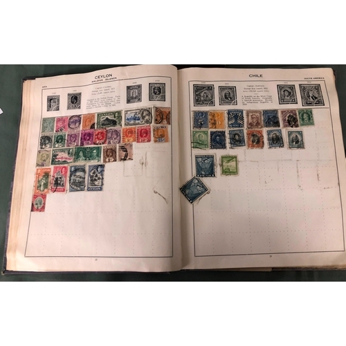 2100 - 2 stamps albums containing a collection of worldwide stamps and various First Day Covers.