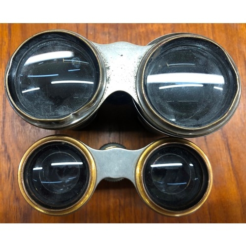 2337 - A Royal Automobile Club Year Book 1913 and 2 pairs of opera glasses, (larger pair dented to rims and... 