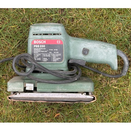 2352 - A Bosch PHG 520 drill and a Bosch PSS 230 sander.