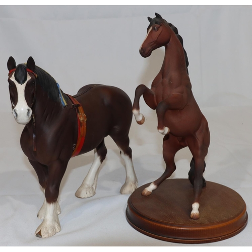 134 - A Royal Doulton figure of a rearing horse 