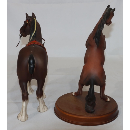 134 - A Royal Doulton figure of a rearing horse 