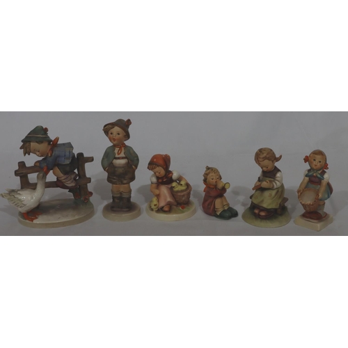 159 - 6 various Goebel figures, largest 14cm high