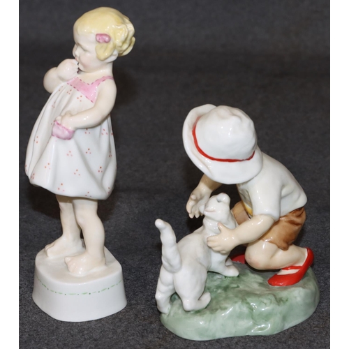 38 - 2 Royal Worcester figurines 