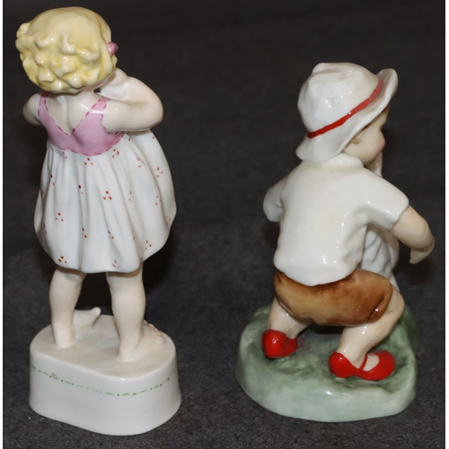 38 - 2 Royal Worcester figurines 