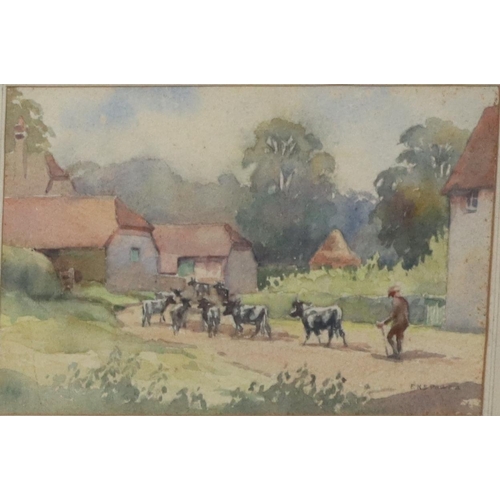 184 - P C Barnes, 19th Century watercolour, 28cm x 40cm, 