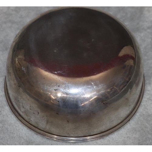 248 - A Birmingham silver plain round sugar bowl, 10cm diameter, 2.5oz