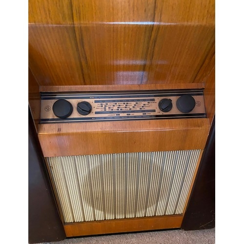 2365 - A Monarch retro stereo cabinet 61cm wide 71cm high 39.5cm deep