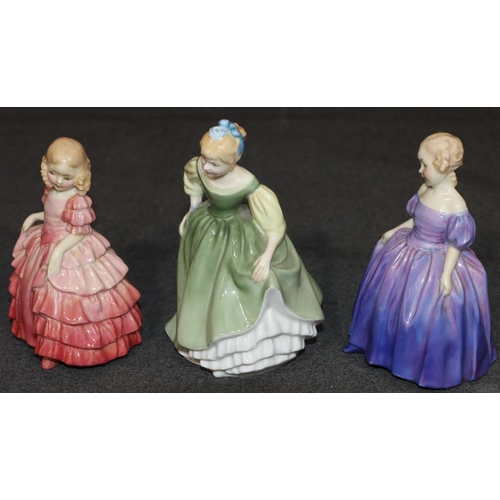 46 - 3 small Royal Doulton figurines 