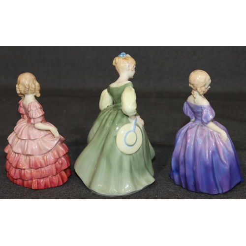 46 - 3 small Royal Doulton figurines 