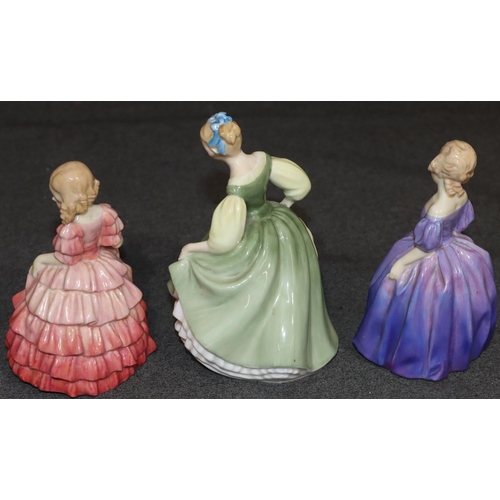 46 - 3 small Royal Doulton figurines 