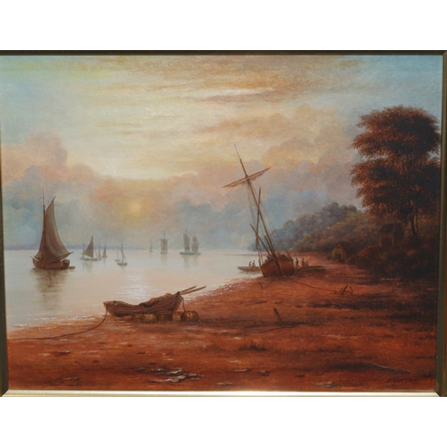 139 - 2 Brian Terry oil on boards, largest 19cm x 24cm, marine scenes, in gilt frames (2)