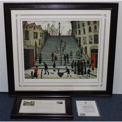 147 - L S Lowry, limited edition, gouttelette print 