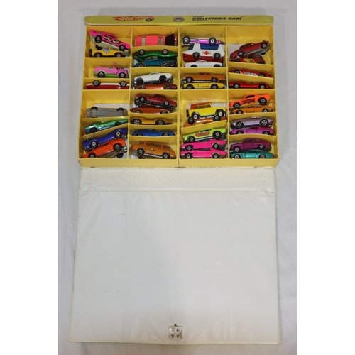 726 - A Hot Wheels collector's case by Mattel, containing 38 cars