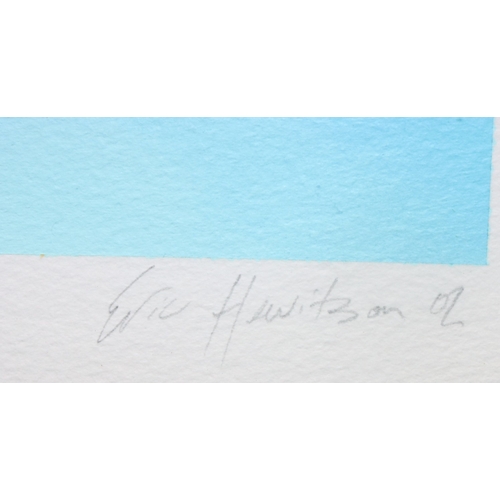 155 - Eric Hewitson, 3 contemporary abstract watercolours, 58cm x 76cm, 