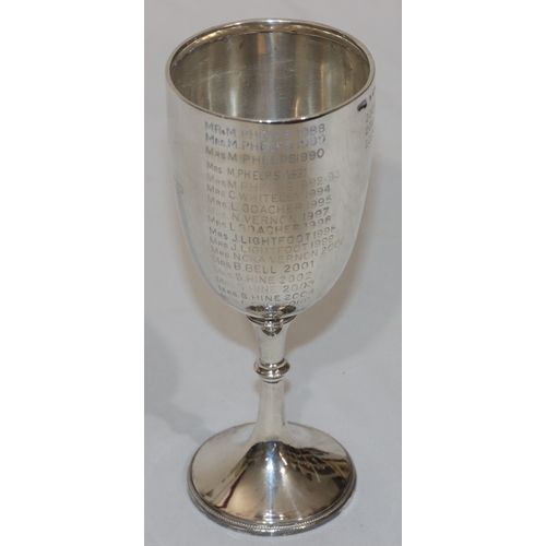 249 - A Victorian Birmingham silver trophy inscribed 